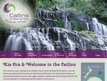 Tablet Screenshot of catlins.org.nz
